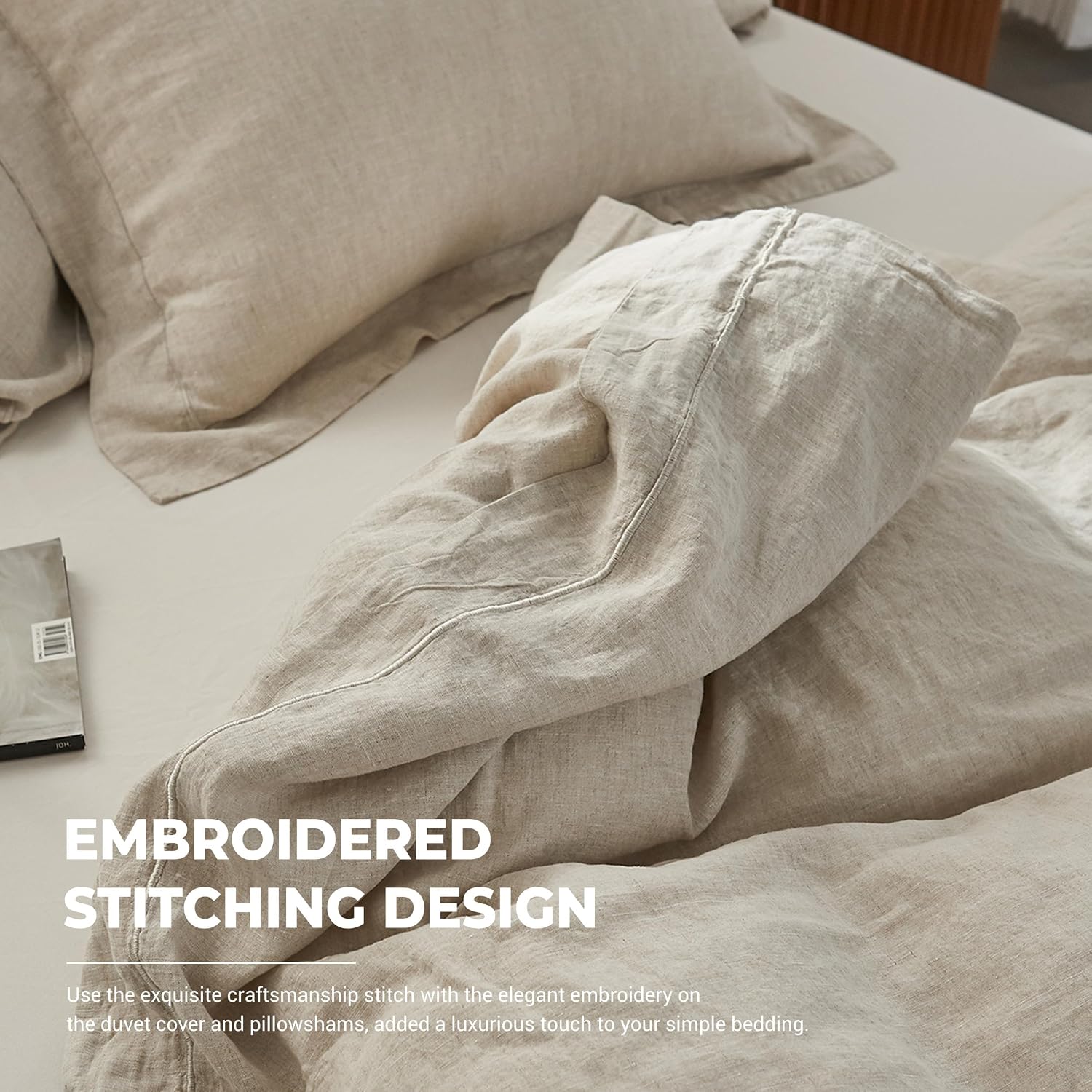طقم غطاء لحاف من الكتان النقي  - مراجعة Linen Duvet Cover وسعره