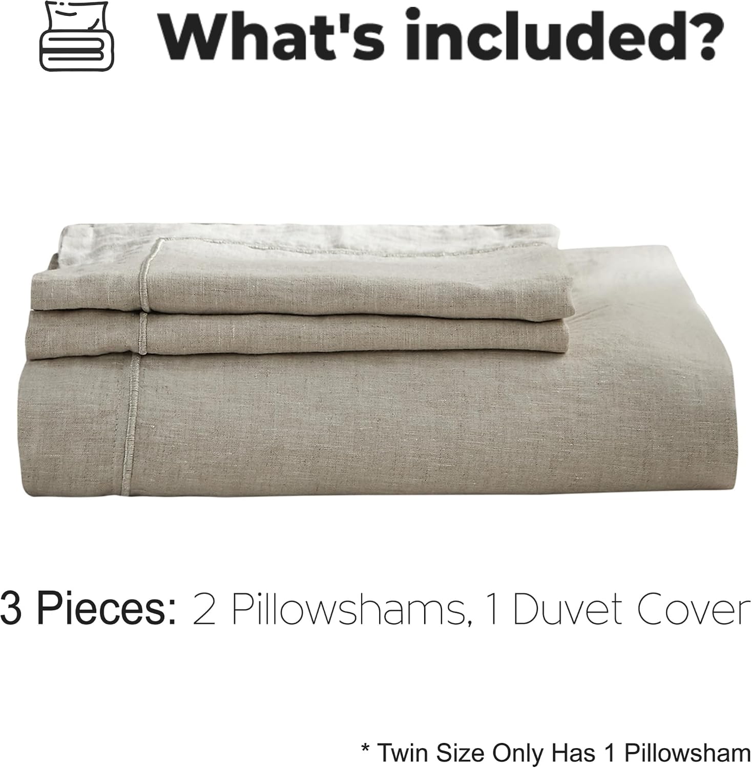 طقم غطاء لحاف من الكتان النقي  - مراجعة Linen Duvet Cover وسعره