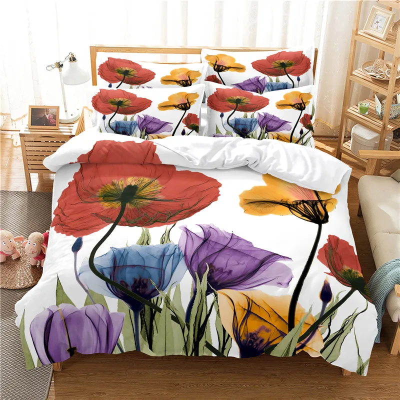 الزهور طقم سرير حاف مجموعة غطا - مراجعة Linen Duvet Cover وسعره