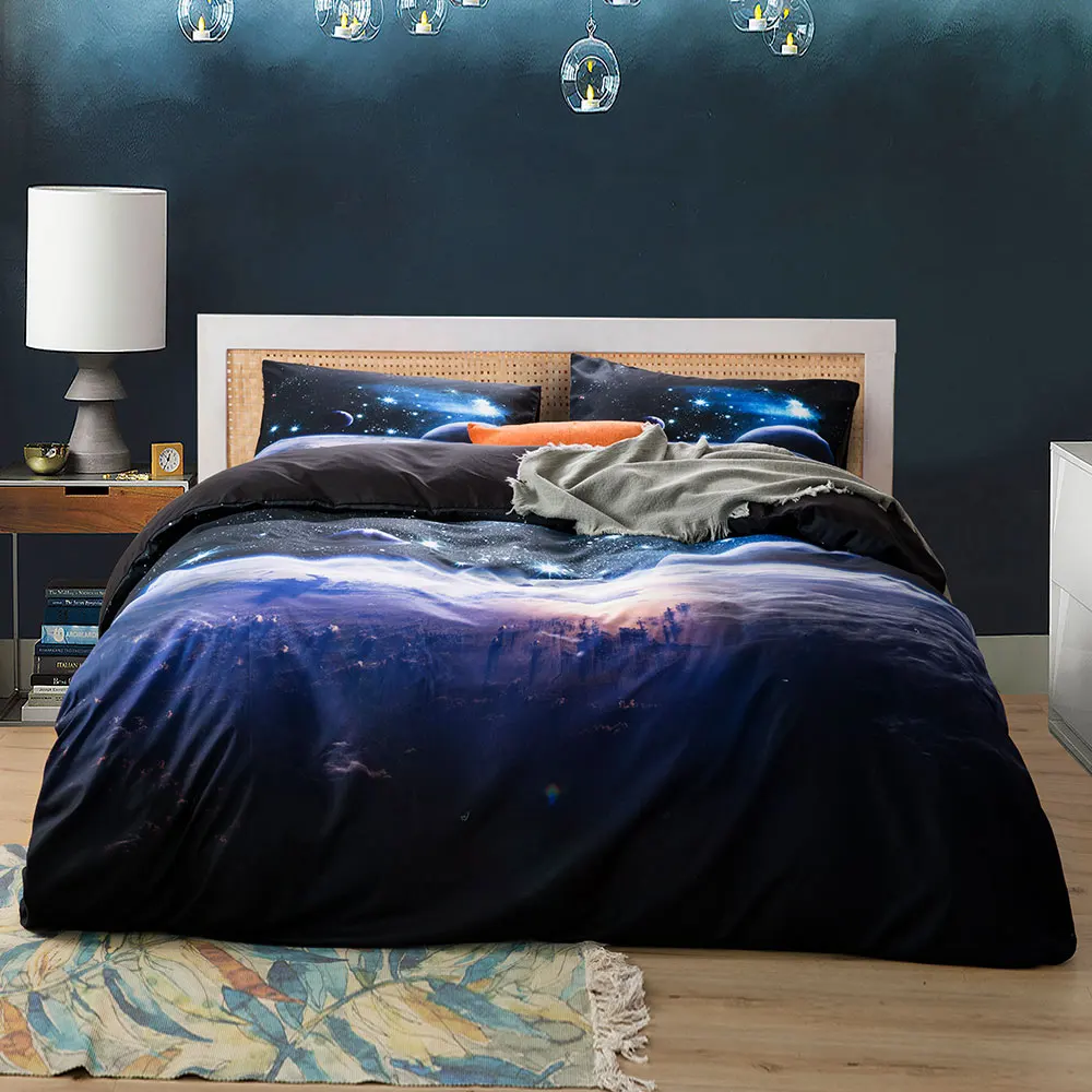 الفضاء ستار ثلاثية الأبعاد غال - مراجعة Linen Duvet Cover وسعره