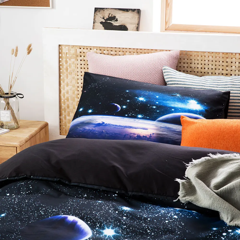 الفضاء ستار ثلاثية الأبعاد غال - مراجعة Linen Duvet Cover وسعره
