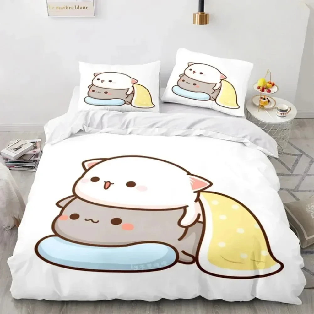 طقم سرير مطبوع بتصميم قطة الخو - مراجعة Linen Duvet Cover وسعره