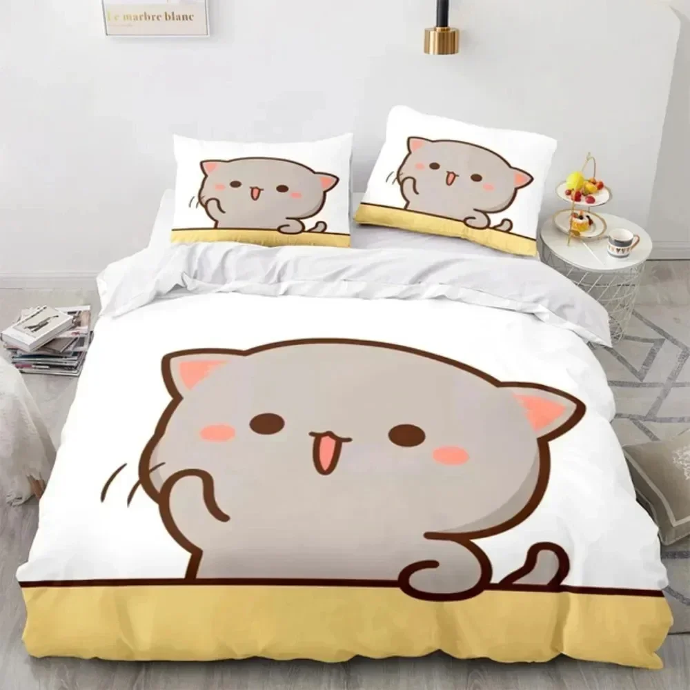 طقم سرير مطبوع بتصميم قطة الخو - مراجعة Linen Duvet Cover وسعره