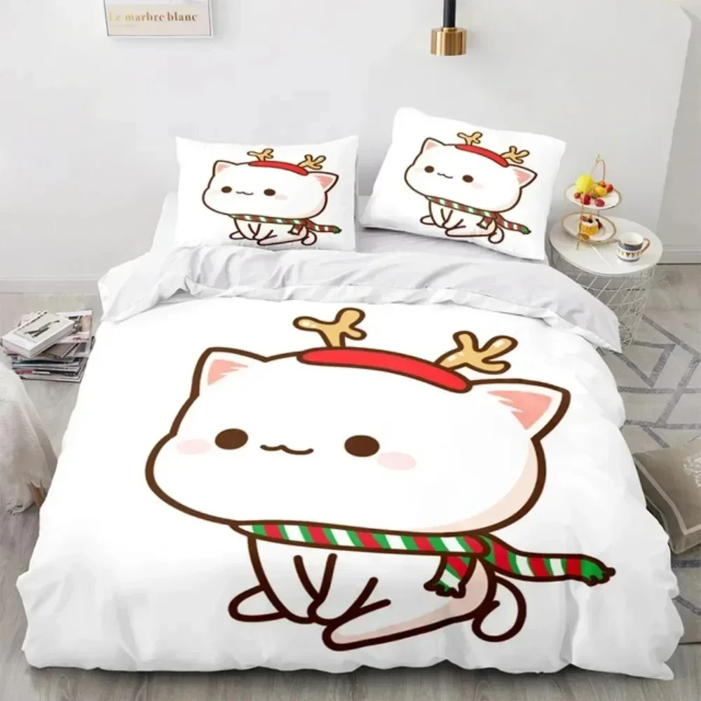 طقم سرير مطبوع بتصميم قطة الخو - مراجعة Linen Duvet Cover وسعره
