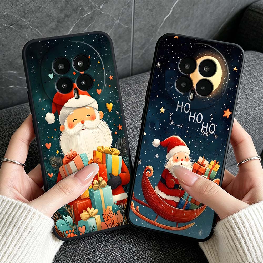 غطاء هاتف أسود بتصميم سانتا كل - مراجعة Huawei Pura 70 وسعره