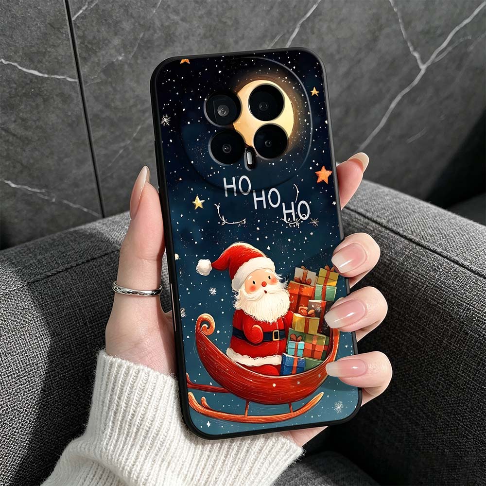 غطاء هاتف أسود بتصميم سانتا كل - مراجعة Huawei Pura 70 وسعره