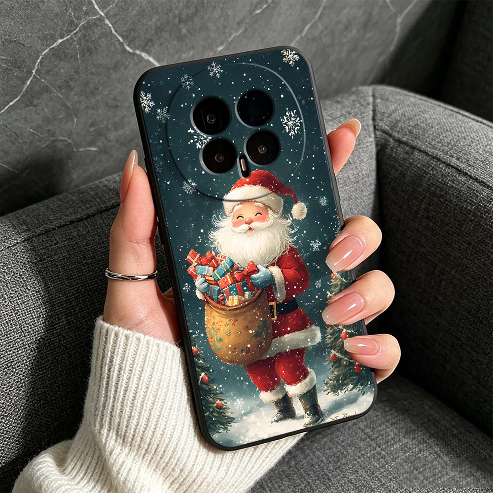 غطاء هاتف أسود بتصميم سانتا كل - مراجعة Huawei Pura 70 وسعره